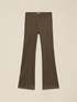 Pantaloni flare din tricot milano cu imprimeu image number 4