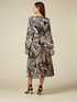 Patterned midi dress image number 1