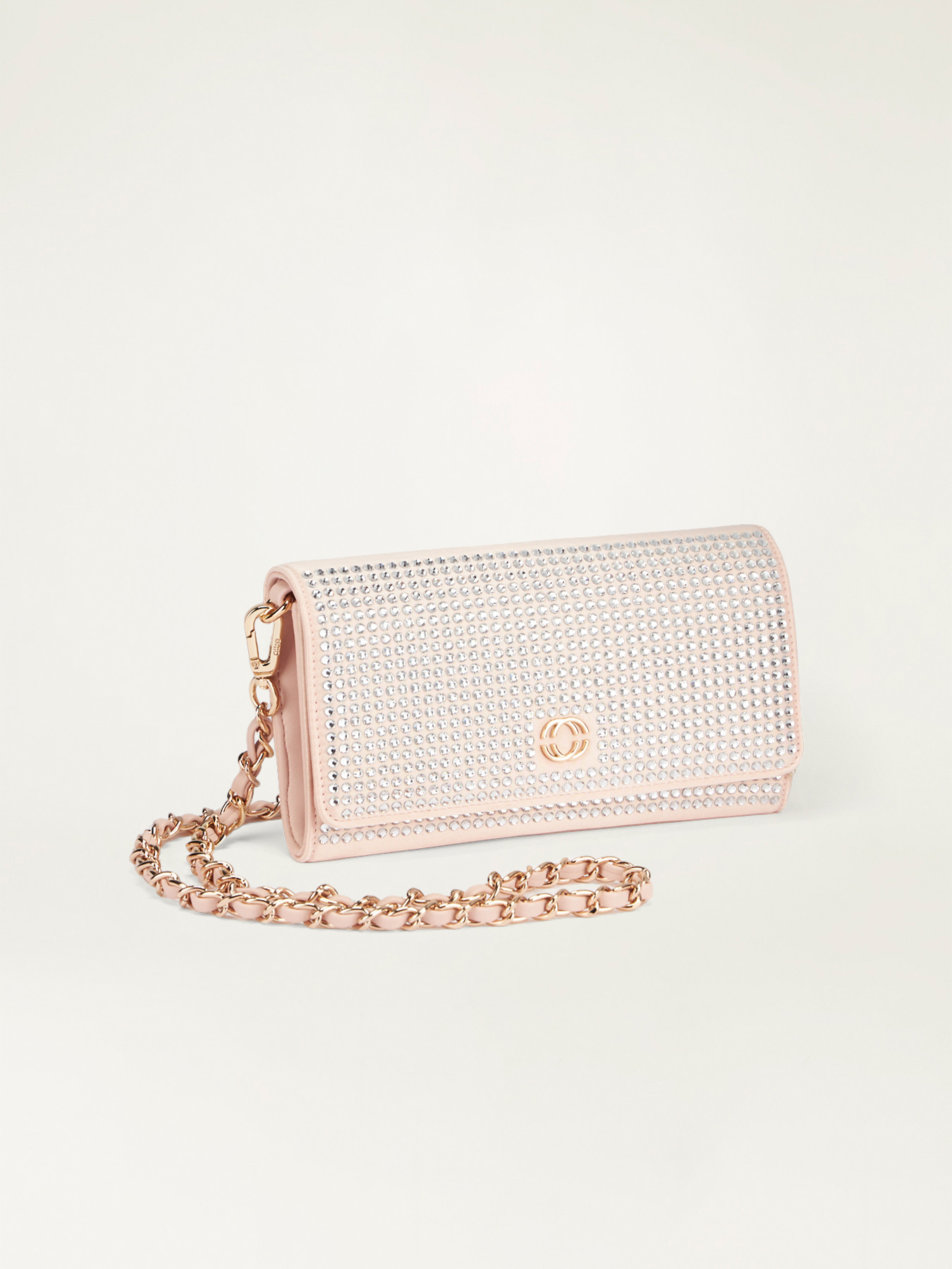 Pochette en satin avec strass image number 3