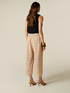 Pantaloni cropped in pizzo sangallo image number 1