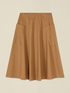 Flared poplin skirt image number 4