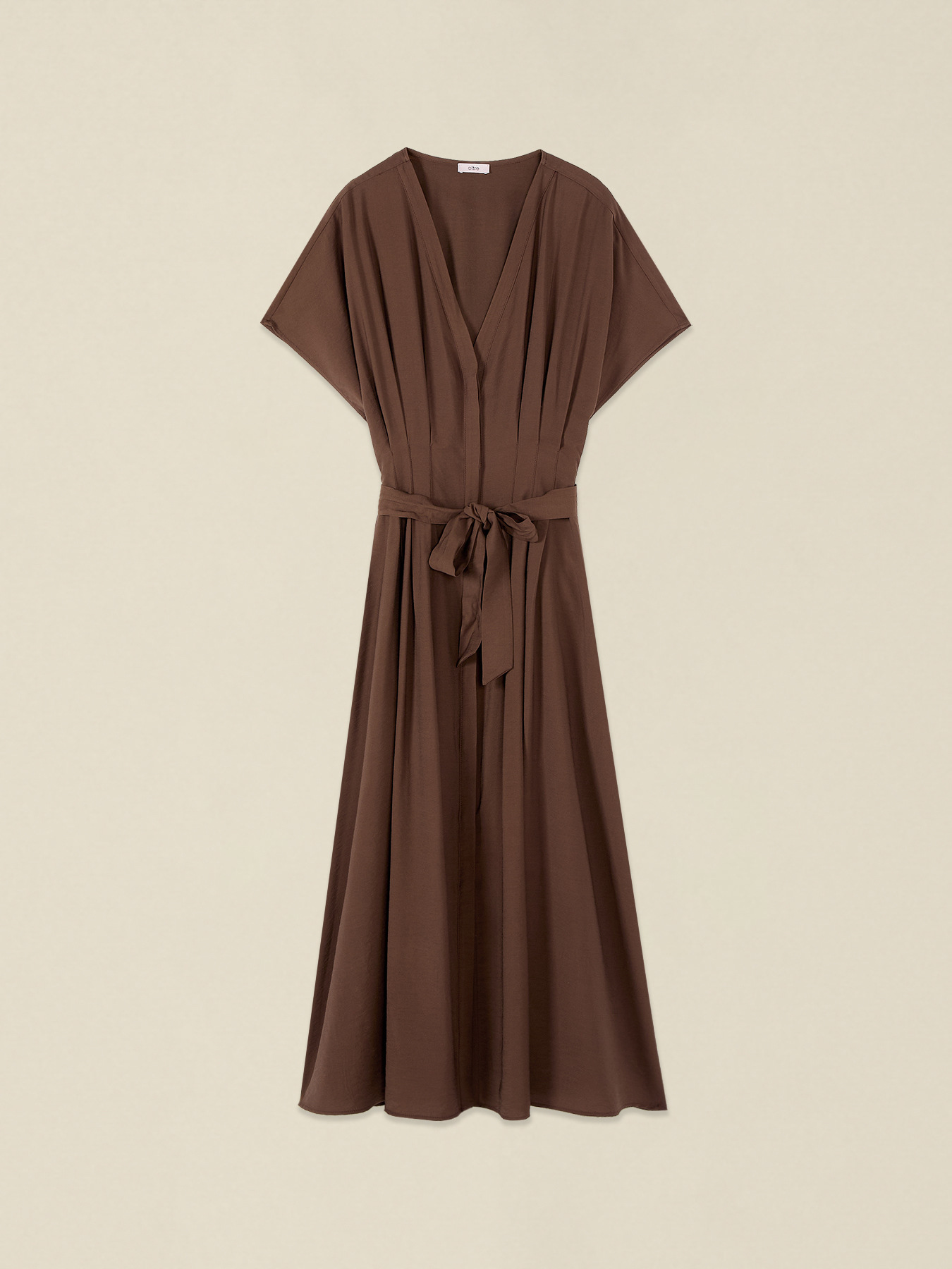 Midi dress with kimono sleeves image number 3