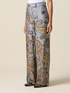 Pantalon palazzo en satin fantaisie image number 3
