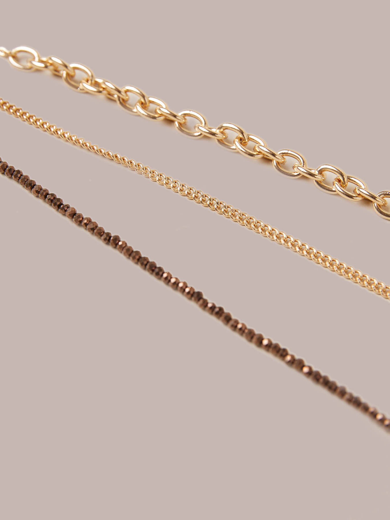 Collana lunga multifilo con ciondoli image number 2