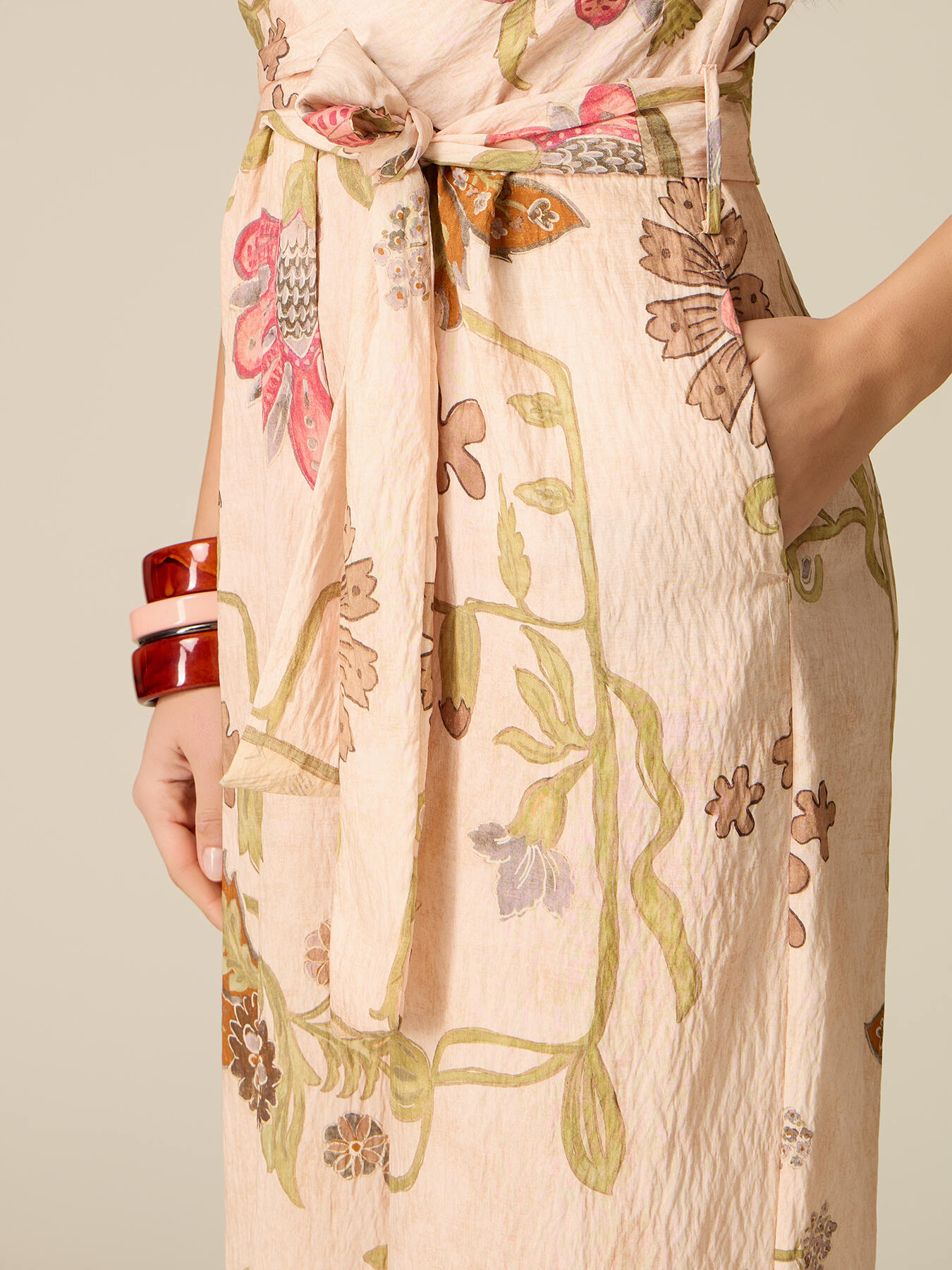 Jumpsuit in patterned fabric image number 2