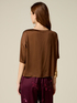 Boxy blouse in viscose satin image number 1