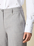Pantalon large en tissu mélangé image number 2