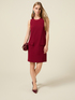 Fluid sheath dress with pockets and buttons image number 0