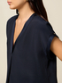 V-neck blouse in viscose image number 2