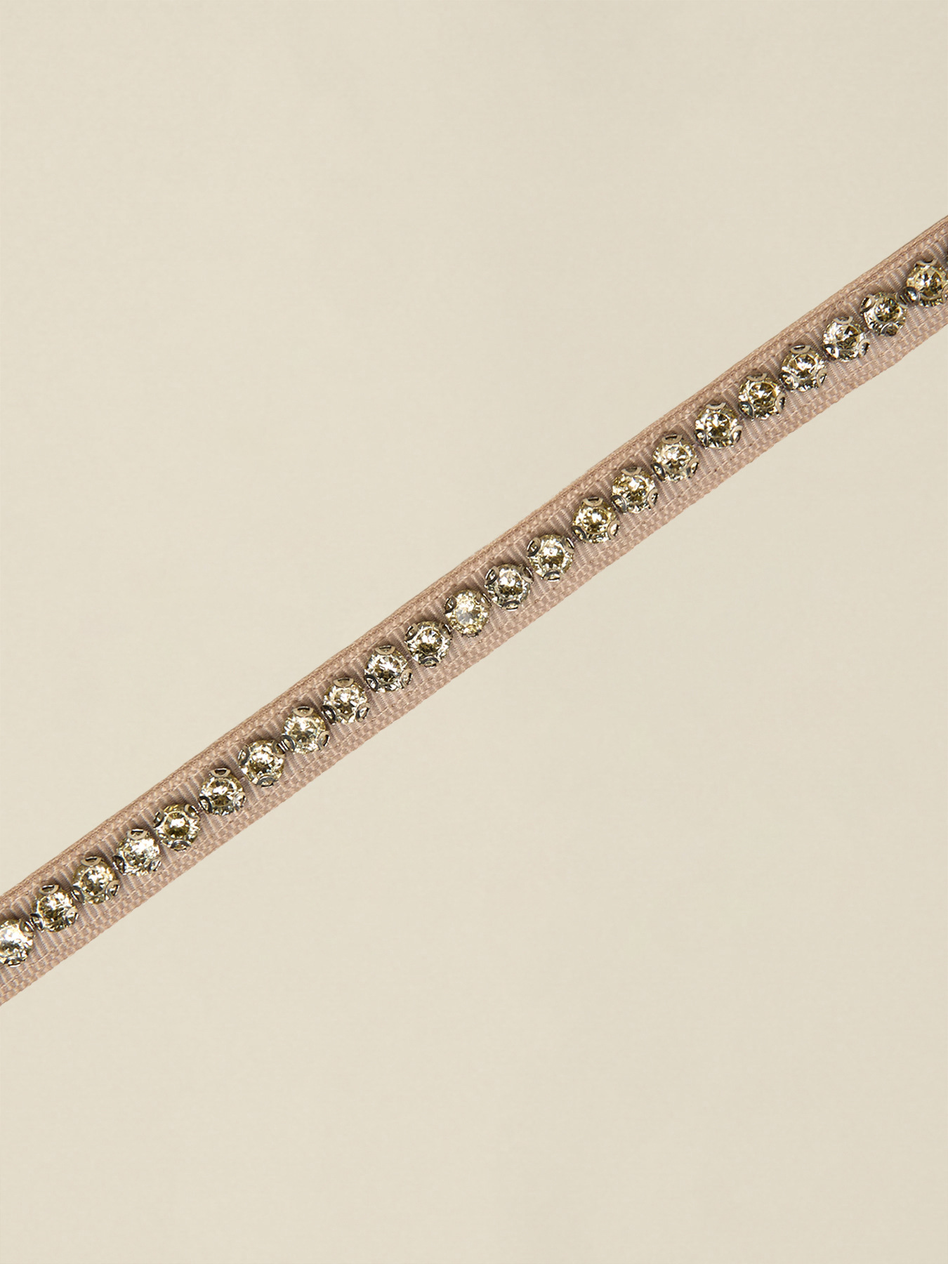 Ceinture fine en gros-grain avec pierres image number 2
