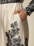 Patterned satin palazzo trousers image number 3