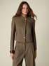 Kurze Jacke aus Fischgrat-Stoff mit Wollmischung image number 0