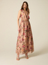 Vestito lungo in georgette fantasia image number 0