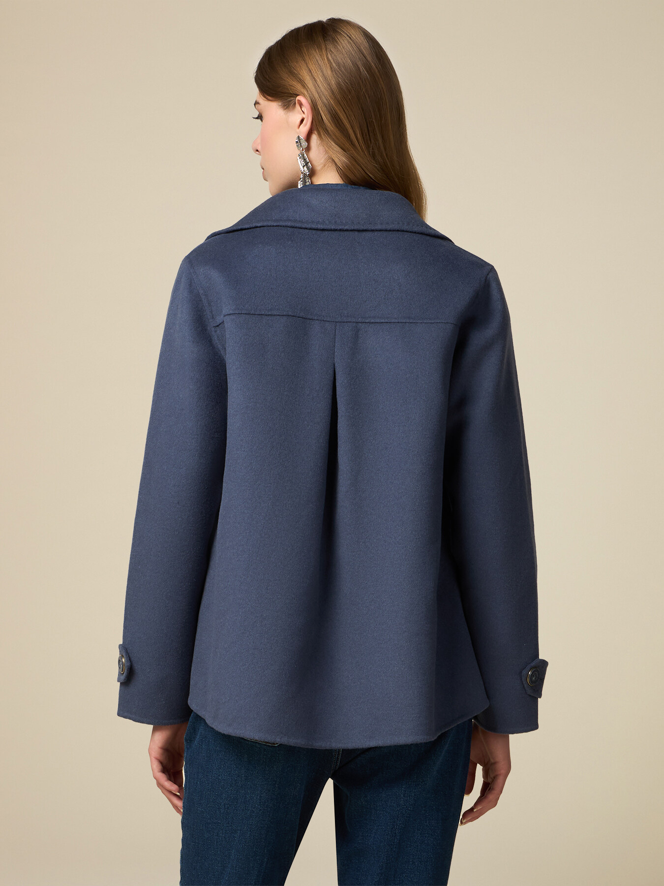 Short wool blend coat image number 1