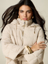 Nylon hooded puffer jacket image number 2