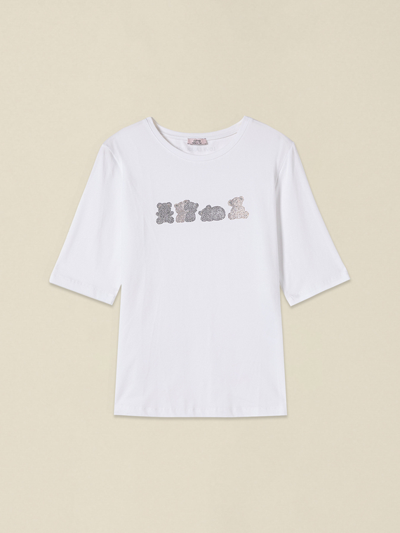 T-Shirt mit Mikrokristallen
