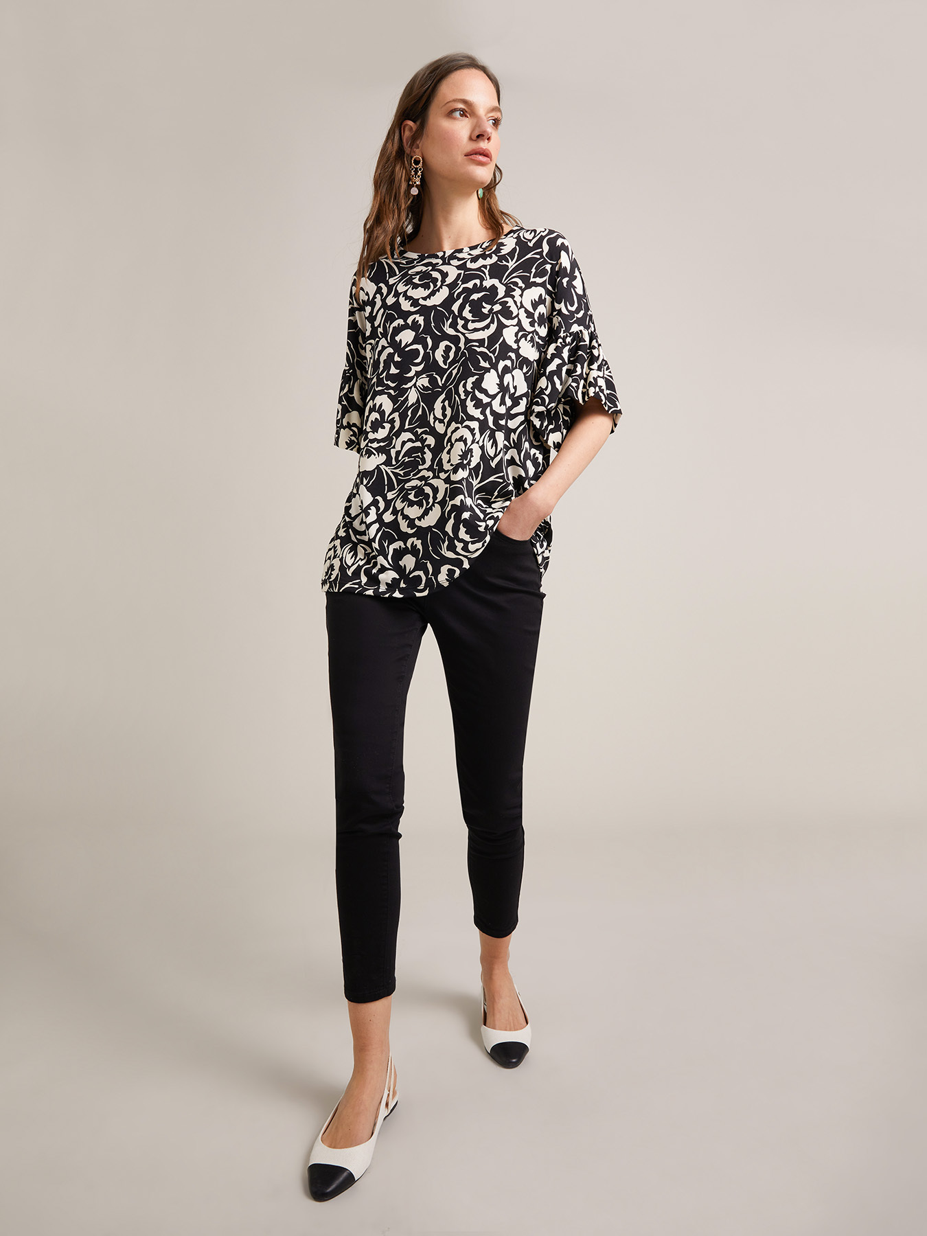 Pantaloni skinny Paris in cotone image number 0