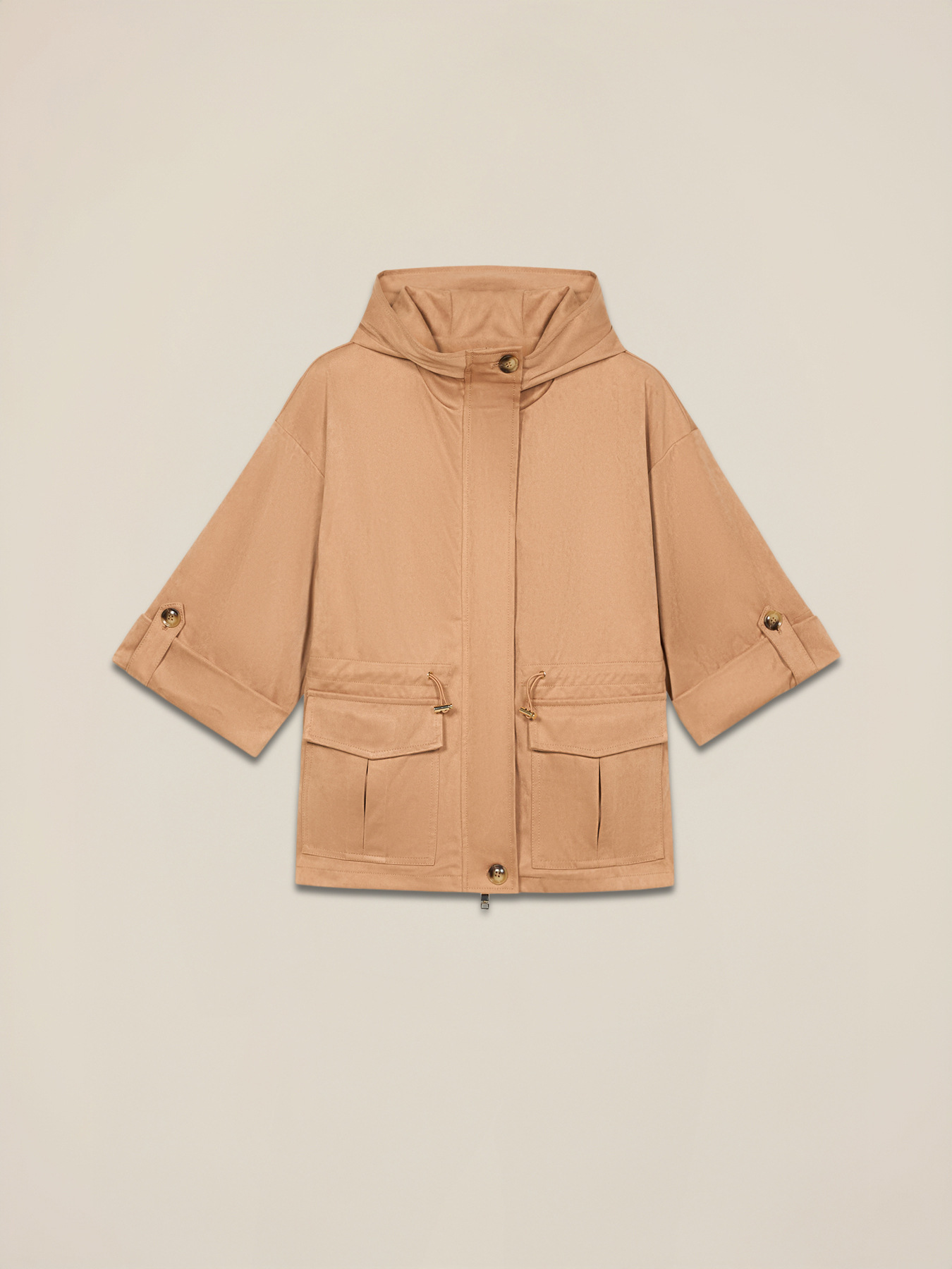 Parka corto con cappuccio image number 3