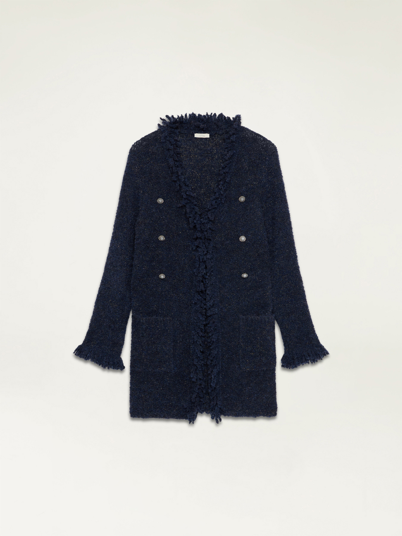 Wool blend boucl&eacute; cardigan image number 3