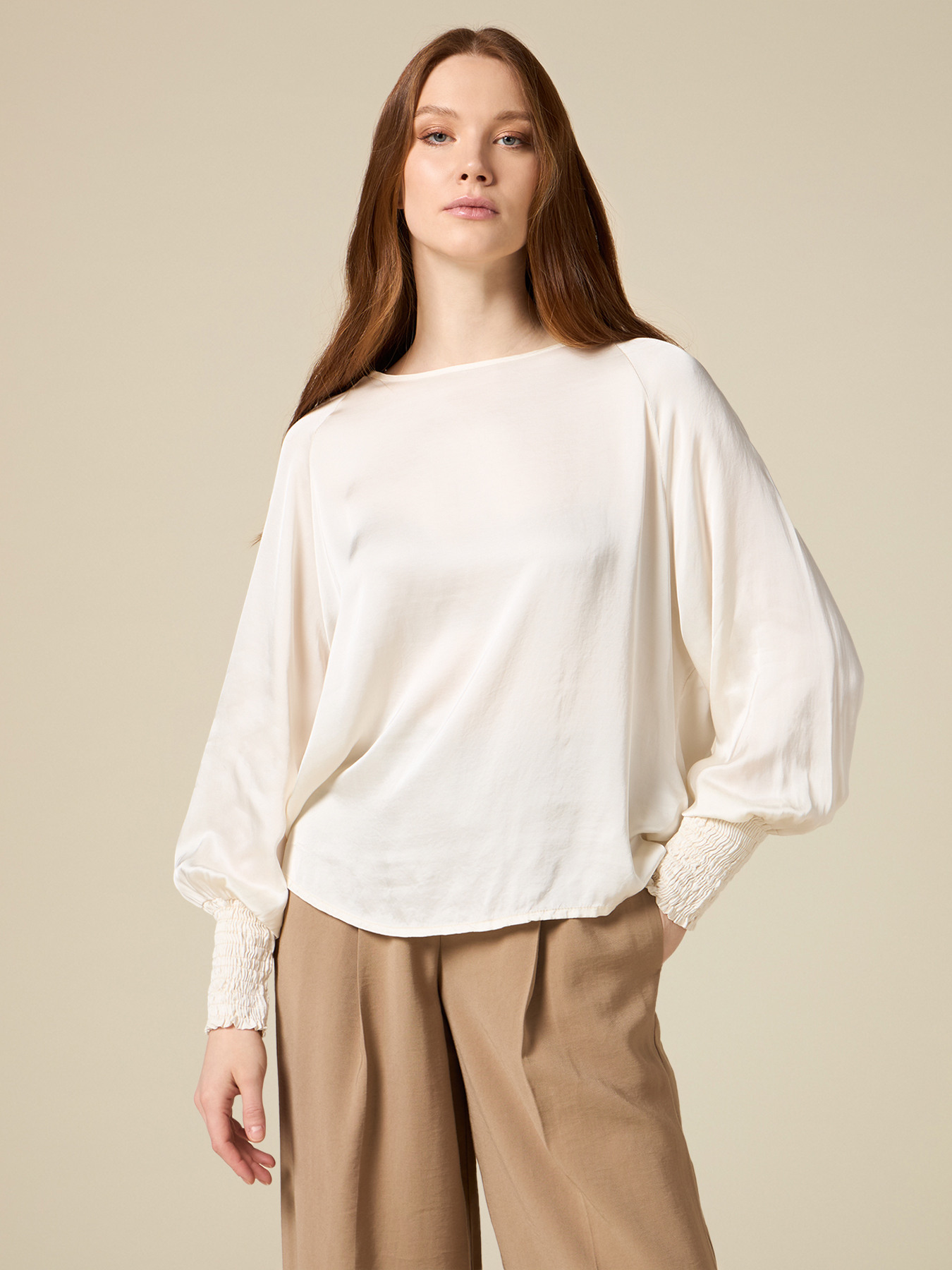 Blouse en satin de viscose image number 0