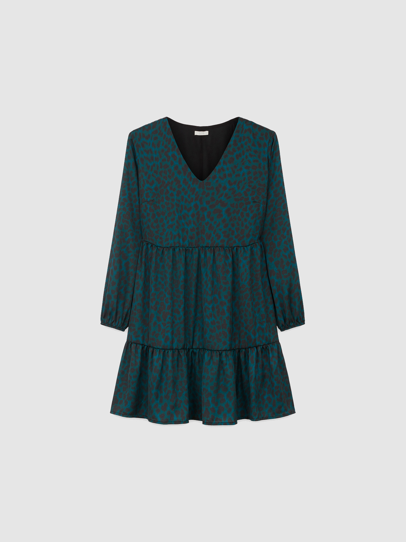 Vestito animalier in raso image number 3