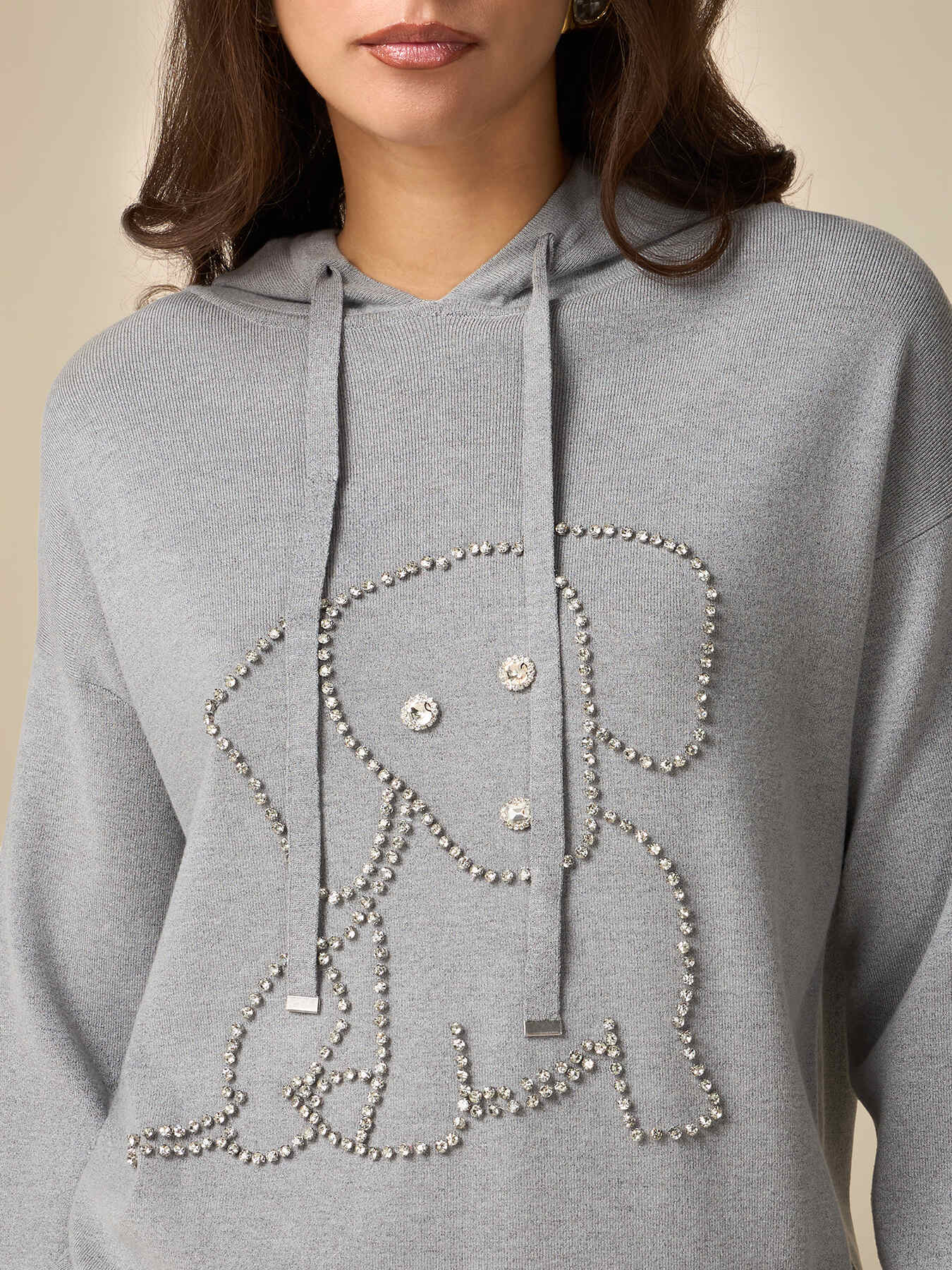 Pullover mit aufgestickten Schmucksteinen image number 2