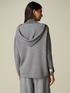 Hooded sweater with micro sequins image number 1
