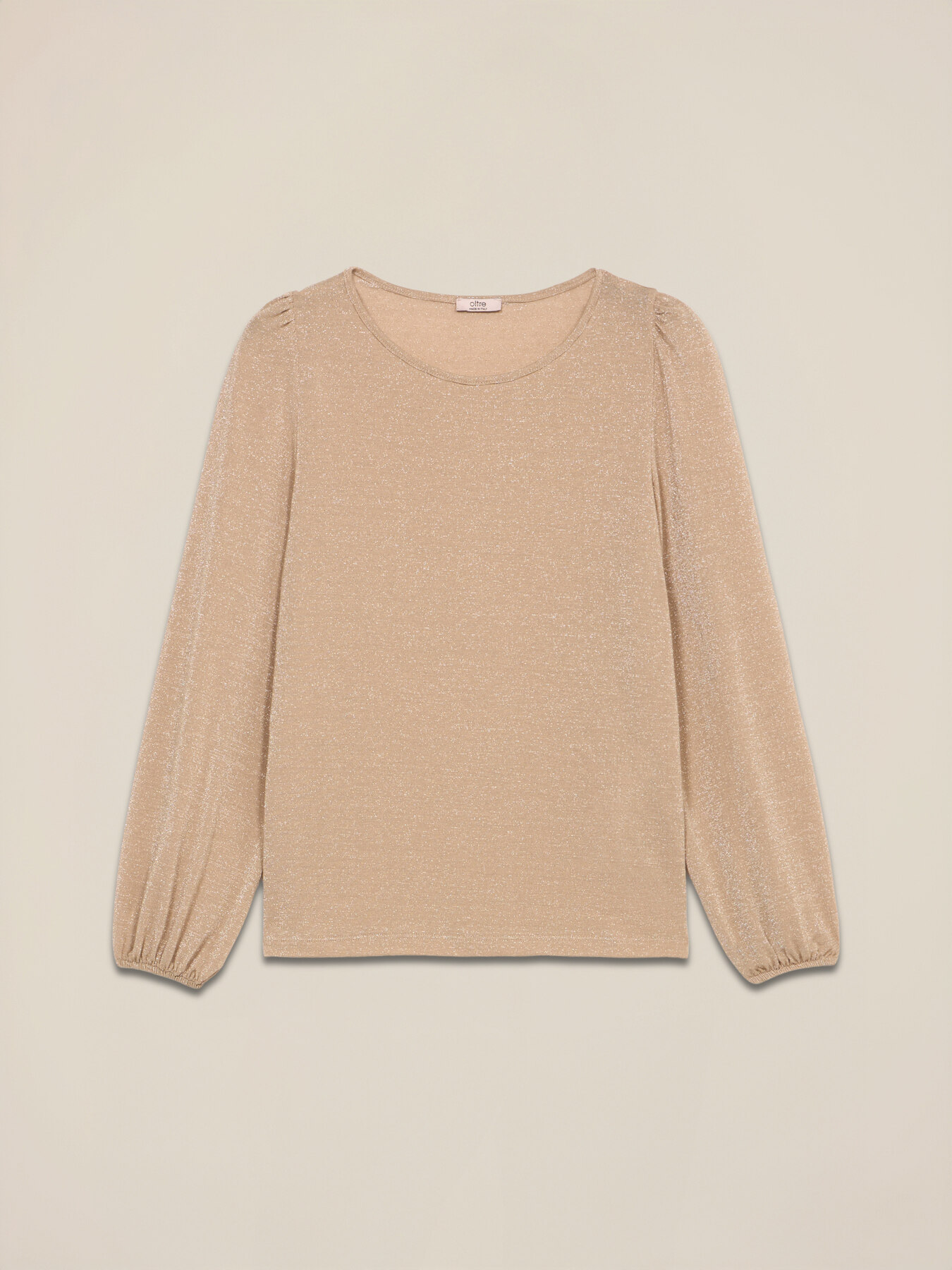 T-shirt lurex maniche lunghe image number 3