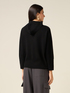 Hooded sweater in pure wool image number 1