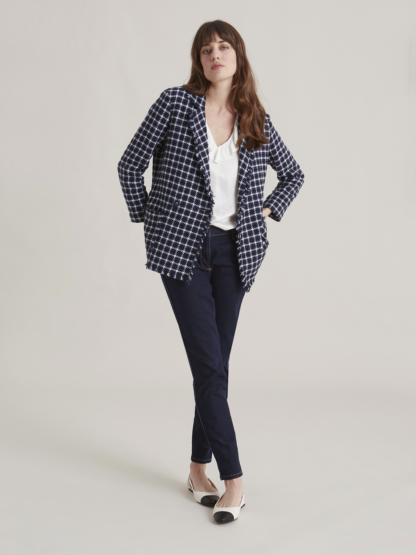 Vaqueros skinny Paris azul oscuro image number 0