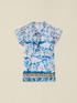 Patterned cotton muslin blouse image number 3