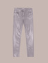 Skinny-Jeans in metallisiertem Grau image number 3