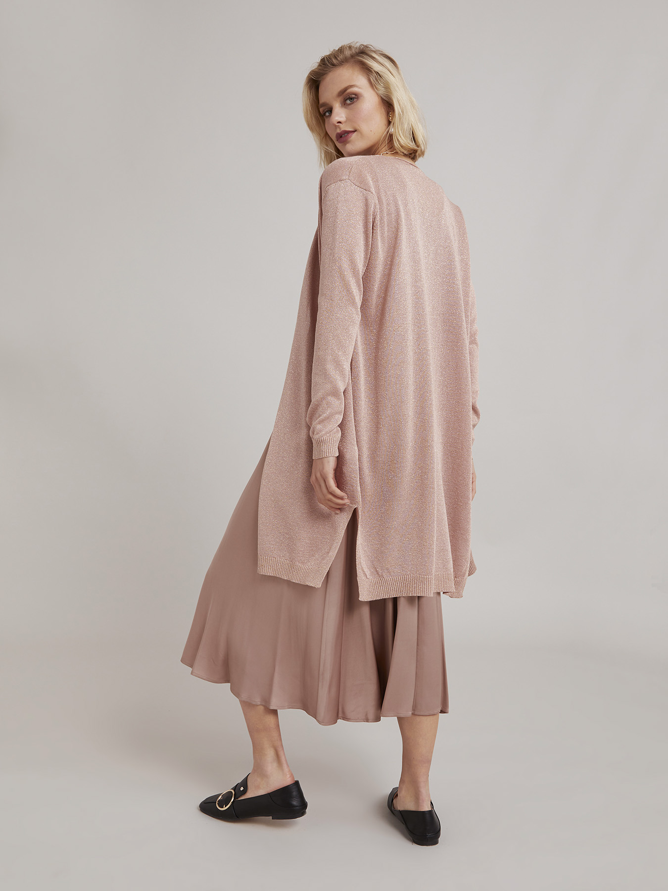 Cardigan lurex lungo image number 1