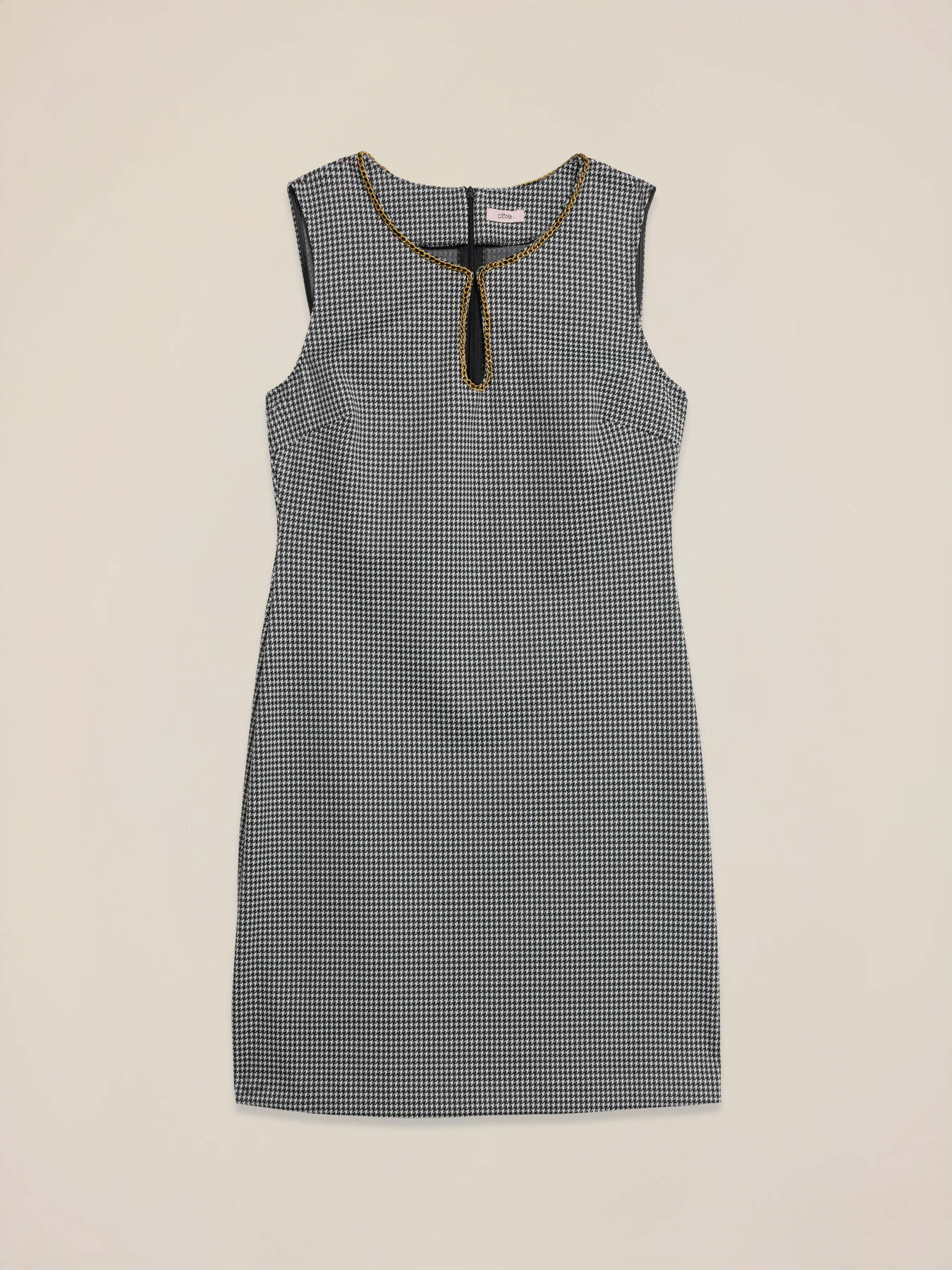 Houndstooth sheath dress image number 3