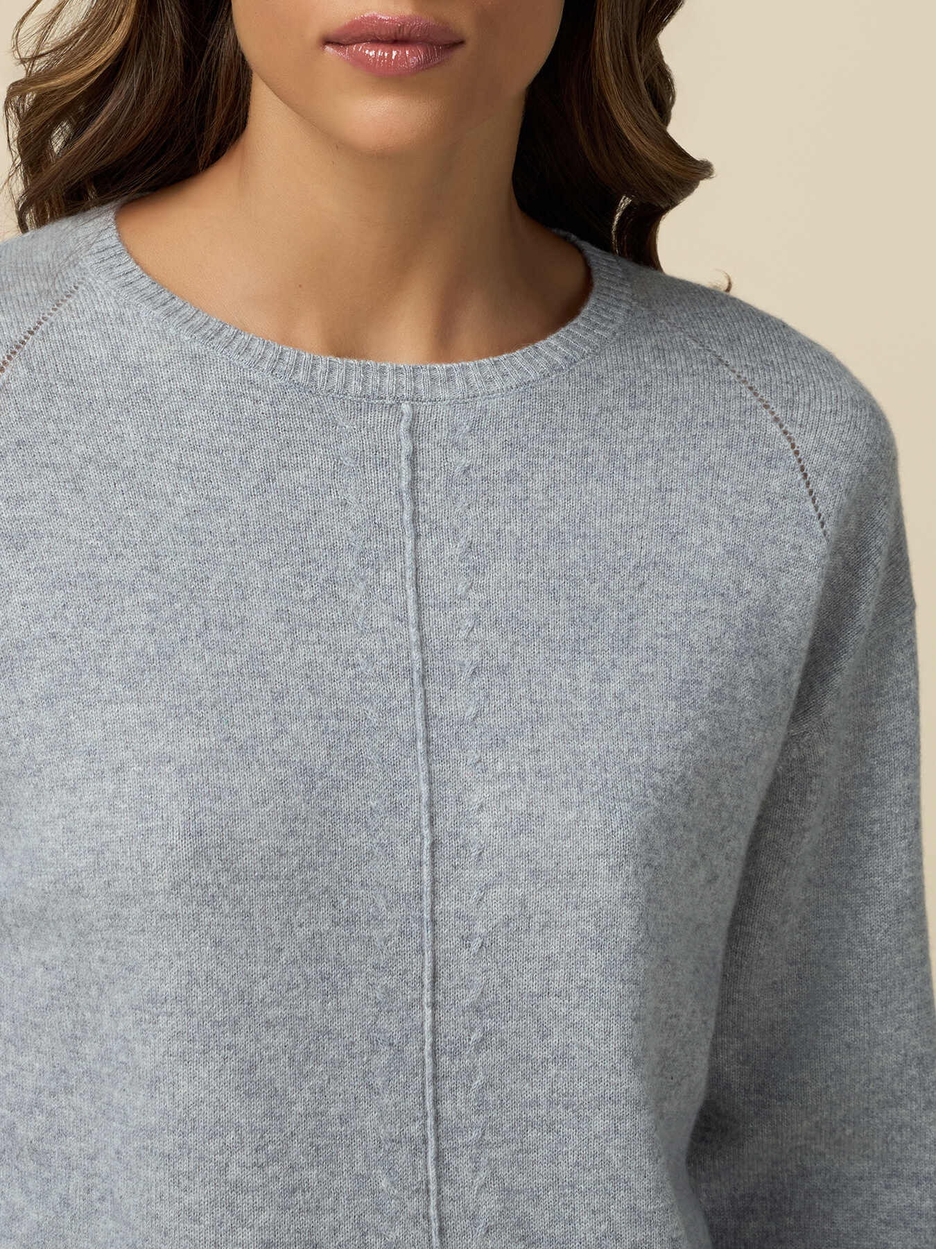 Pull ras-du-cou en pur cachemire image number 2