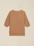 Boat-neck sweater in cashmere stitch image number 3