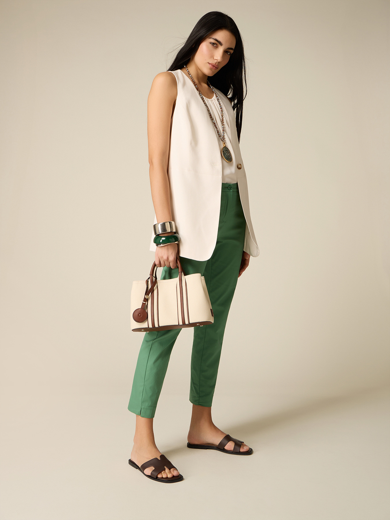 Pantaloni chinos din bumbac image number 0