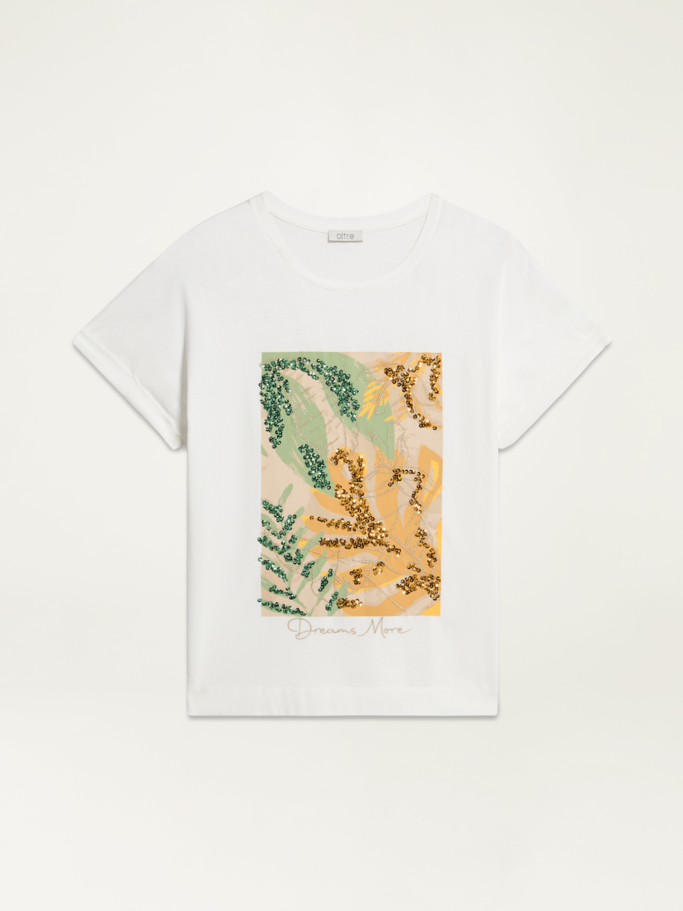 T-Shirt mit Stickerei und Pailletten image number 3