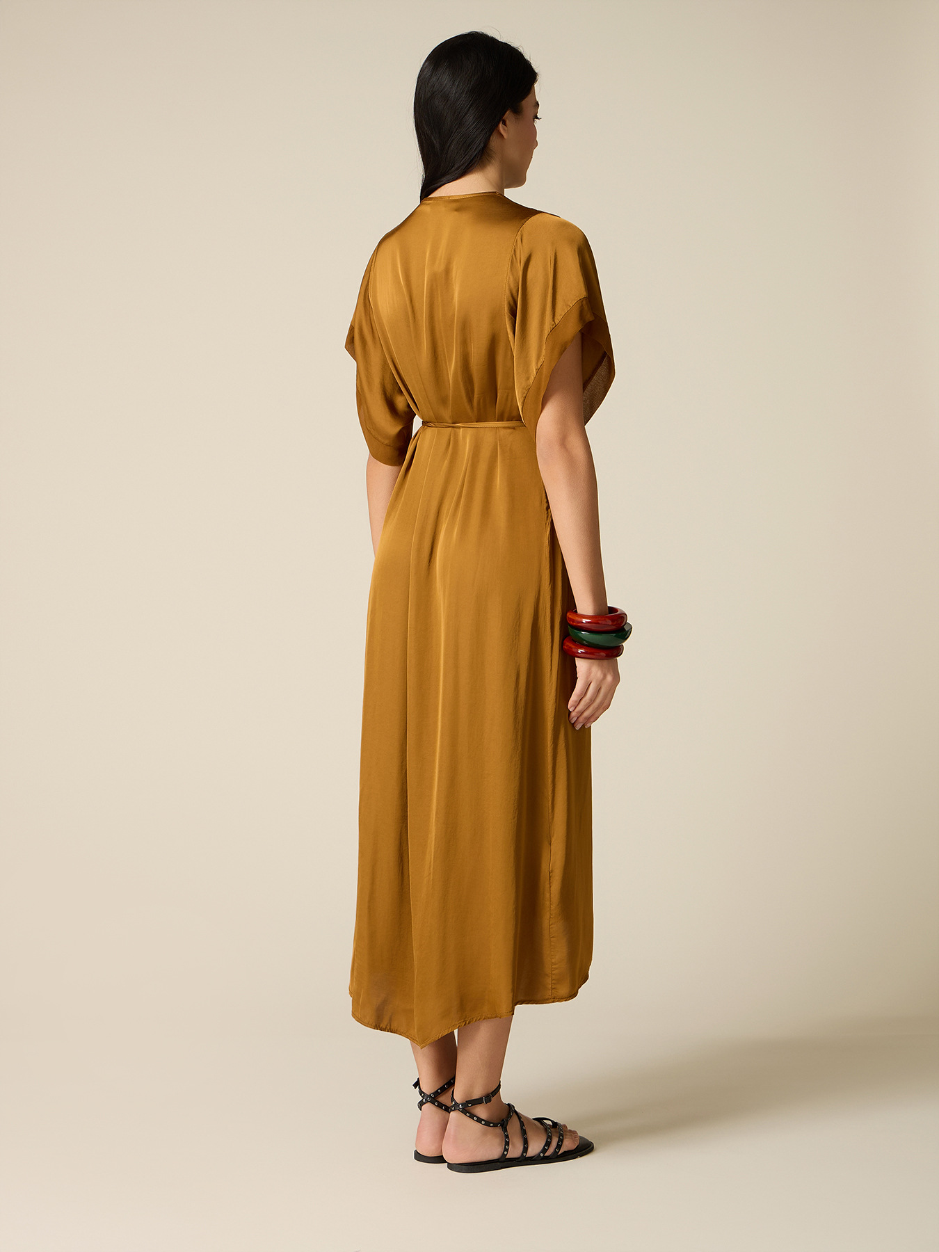 Long satin dress image number 1