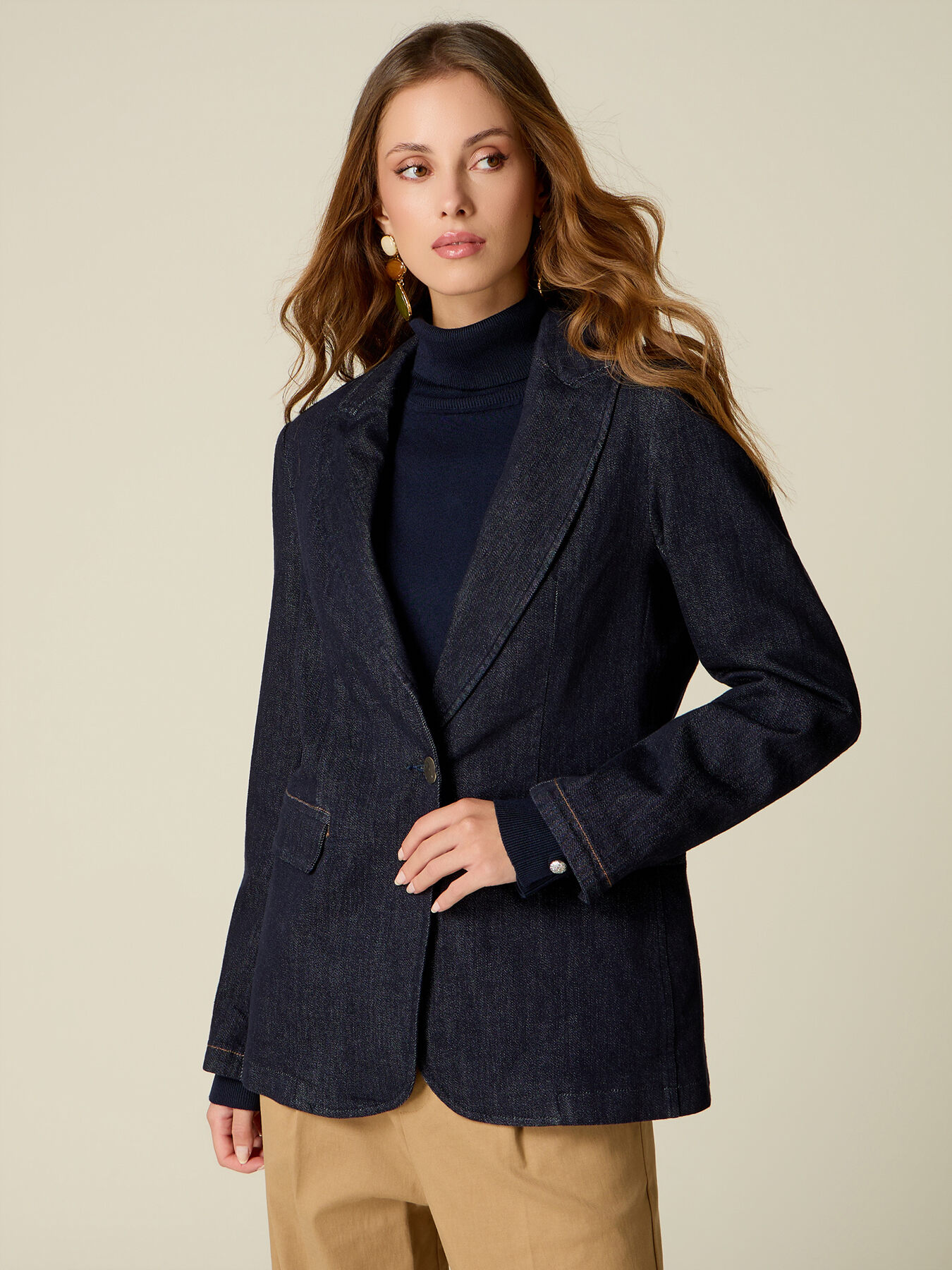 Denim blazer image number 0