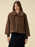 Teddy jacket with cable pattern image number 0