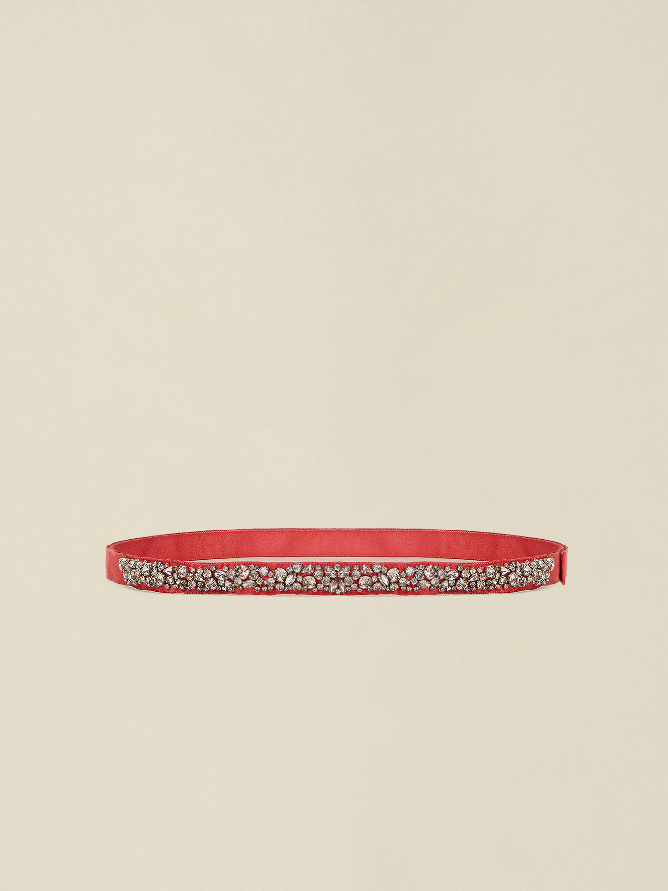 Ceinture en gros-grain avec pierres image number 1