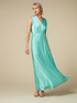 Vestido largo de enver satin image number 0