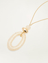 Collier avec breloque en galalithe image number 2