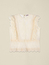 Lace top with ruffle image number 3