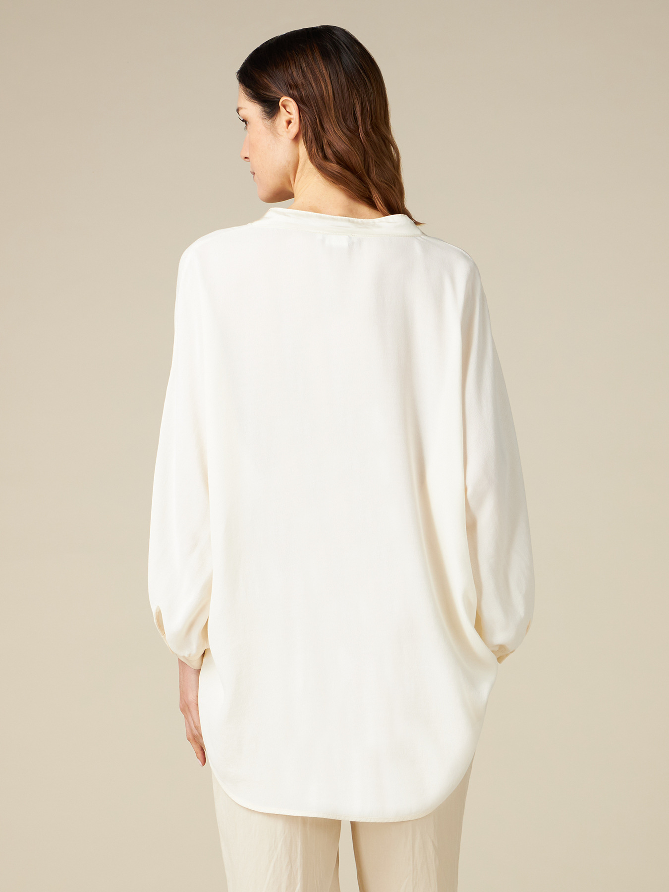 Oversized viscose shirt image number 1