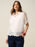 Camicia in voile con ricami image number 0