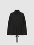 Cashmere blend lurex turtleneck sweater with sequins image number 3