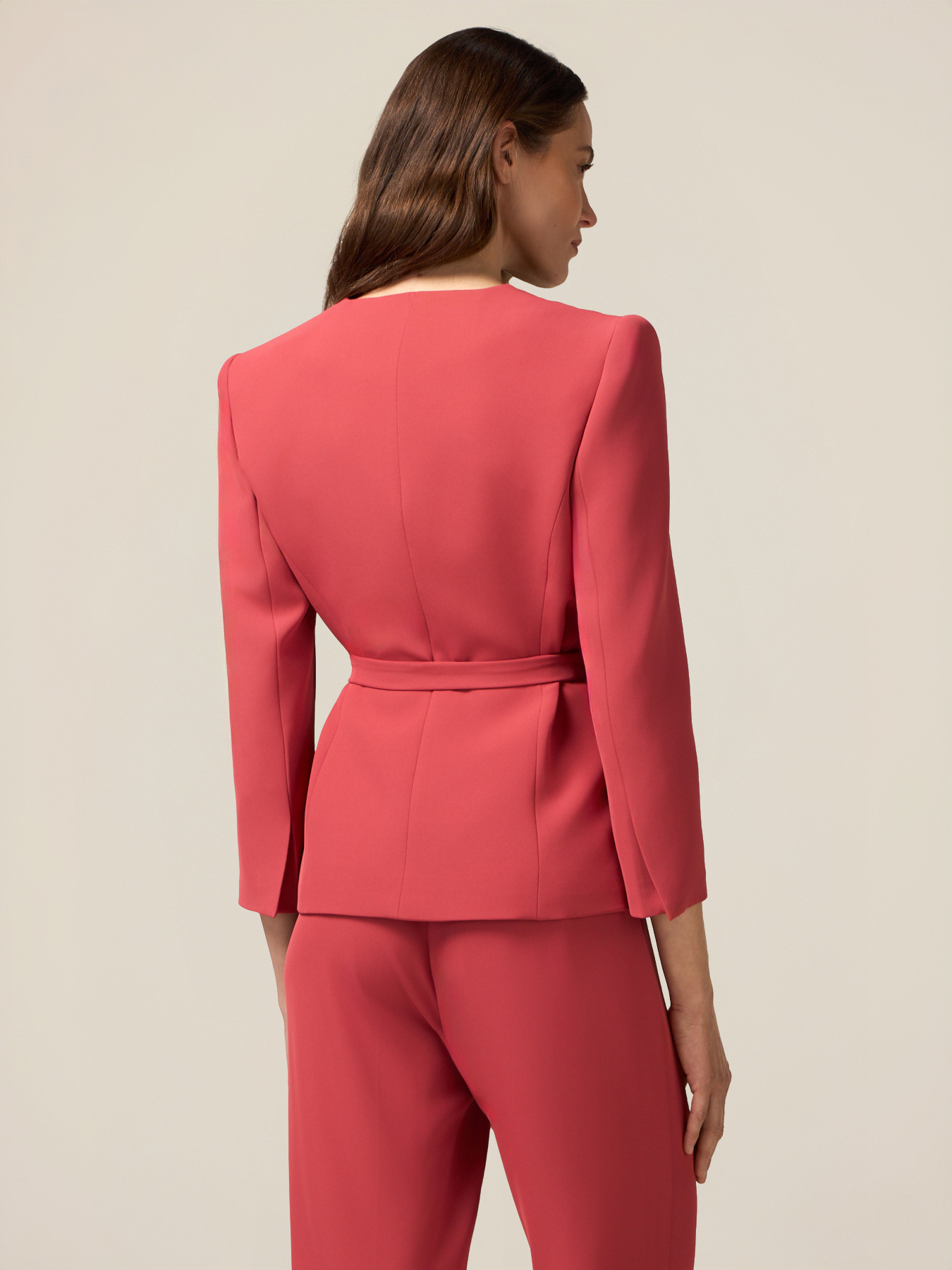 Structured jacket with decorative flower image number 1