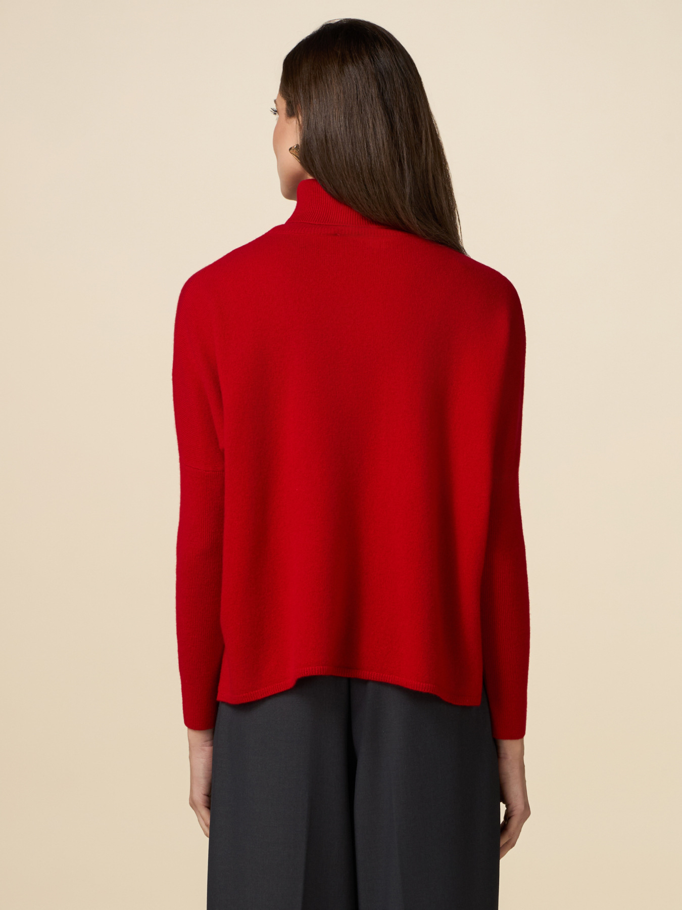 Jersey de cuello alto en pura lana image number 1